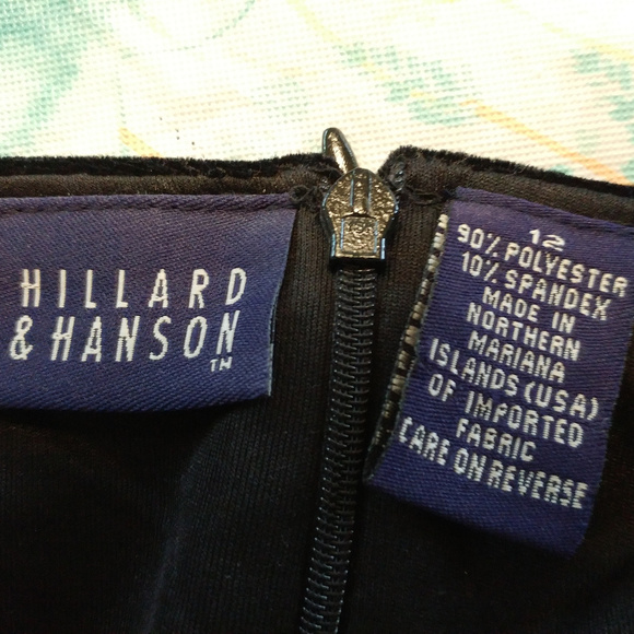 Velour "little black dress", stretchy. - Picture 2 of 7